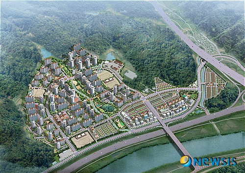 【대구=뉴시스】제갈수만 기자 = LH 한국토지주택공사 대구·경북본부(본부장 박종호)는 대구 금호택지개발지구내 상업용지 등 조성용지 총 51필지를 경쟁입찰방식으로 공급한다고 28일 밝혔다.&nbsp;&nbsp; 사진은 대구금호지구 조감도 이다.(사진=LH대구경북본부 제공) <관련기사 있음>&nbsp; photo@newsis.com 