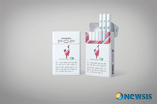 【서울=뉴시스】표주연 기자 = KT&G는 다른 종류의 담배를 하나의 패키지에 담을 수 있는 '이종궐련장치'를 적용한 'RAISON POP(레종팝) 17+3'를 18일 출시한다고 16일 밝혔다. (사진 = KT&G 제공) photo@newsis.com 