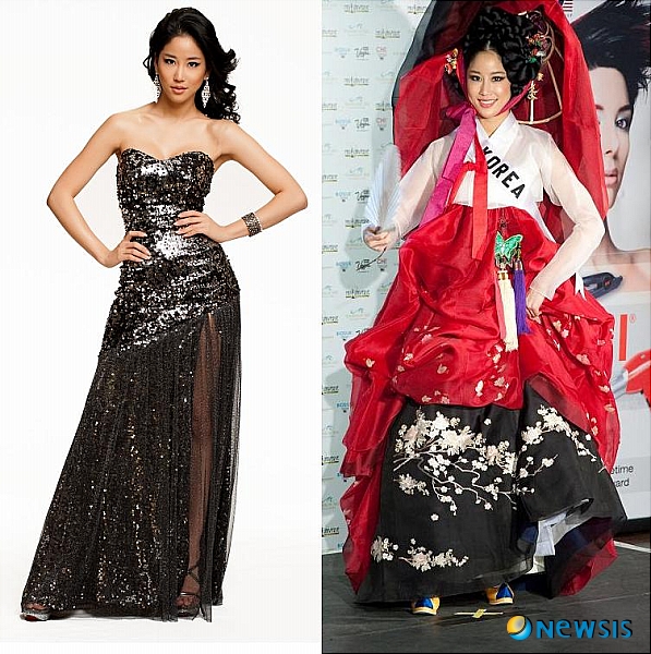 【서울=뉴시스】진현철 기자 = 2009 미스코리아 진 김주리(22)가 패션으로도 주목받고 있다.&nbsp; 2010 미스유니버스 선발대회에 참가 중인 각국 미녀 83명의 전통의상과 이브닝가운 평가에서 각각 6위에 랭크됐다. 국제 미인 웹사이트 ‘디 아이디얼 뷰티’의 채점이다.&nbsp; 전통의상 부문 1위는 미스터키, 야회복 부문 1위는 미스프랑스가 차지했다.&nbsp; 7일부터 합숙 중인 김주리는 23일 밤 미국 라스베이거스 맨덜레이 베이 이벤츠 센터에서 제59대 미스유니버스 크라운을 놓고 경염한다.&nbsp; agacul@newsis.com 