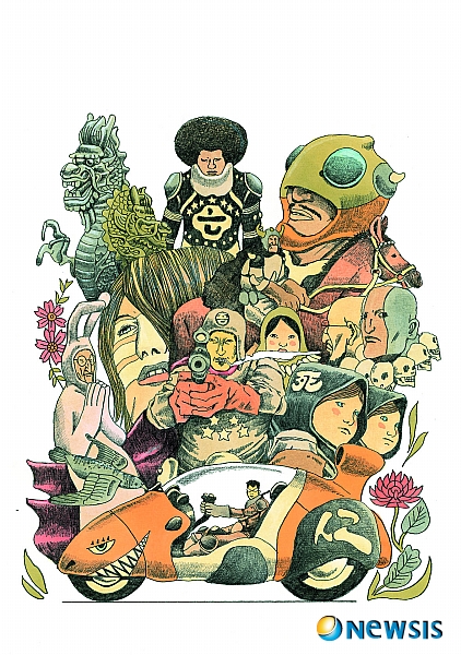 【서울=뉴시스】이재훈 기자 = 망가(漫画·Manga)는 만화를 뜻하는 일본어 단어다. 2000년 이후 일본뿐만 아니라 세계적으로 각광을 받고 있다. 특히, 다양한 창의성을 효과적으로 일깨울 수 있는 대중매체로 급부상 중이다. 영화를 비롯해 애니메이션, 게임 등 장르를 넘나들며 세력을 확장하고 있다.&nbsp; 아트선재센터가 일본국제교류기금과 함께 선보이는 전시회 ‘망가: 일본만화의 새로운 표현’은 최근 10여년간 망가의 흐름을 보여주는 작품들로 구성됐다.&nbsp; ‘넘버 파이브’ ‘신만이 아는 세계’ ‘슈가 슈가 룬’ ‘벡’ ‘해수의 아이’ ‘소라닌’ ‘역에서 5분’ ‘센넨화보’ ‘노다메 칸타빌레’ 등 현대를 대표하는 일본 작가 9명의 작품이 내걸린다.&nbsp;&nbsp; 이 가운데 마쓰모토 타이요(43)의 ‘넘버 파이브’는 생태계가 파멸된 이후 인류가 만든 초인류 평화대와 저항자에 대한 이야기로 주목 받는다. 만화의 배경을 크게 확대해 전시장 초입에 설치, 관람객의 눈길을 끈다.&nbsp; 해럴드 사쿠이시(41)의 ‘벡’은 만화 속 밴드의 콘서트 장면을 3개의 스크린을 통해 보여준다. 사운드 없이 감상하게 만들어 음악을 시각적으로 느낄 수 있게끔 구현한다.&nbsp; 이가라시 다이스케(41)의 ‘해수의 아이’는 최근 이슈가 되고 있는 생태학에 관한 작품이다. 바다를 연상시키는 빙 둘러싼 공간에서 이뤄진다.&nbsp; 아사노 이니오(30)의 ‘소라닌’은 만화에 등장하는 20대 남녀주인공이 살 법한 원룸이 함께 설치돼 작품의 이해를 돕는다.&nbsp; 교 마치코(30)의 인터넷 연재만화 ‘센넨화보’는 만화의 보급형태가 인쇄 매체에서 웹 매체로 변화되고 있는 양상을 보여주는 대표적인 작품이다.&nbsp; 니노미야 토모코(41)의 ‘노다메 칸타빌레’는 자동피아노로 연주되는 음악과 함께 작품을 감상할 수 있게끔 꾸몄다. 이미 애니메이션과 TV드라마, 영화 등으로 만들어졌으며 국내에서도 인기가 높다.&nbsp; 이번 전시를 협력한 미토예술관 현대미술센터의 큐레이터 다카하시 미즈키(37)는 “주로 책을 통해 접하는 망가를 전시로는 어떻게 보여줄지 고민했다”며 “번역과 복제 기술이 발전하면서 그림을 즐기는 자세와 생각이 변했는데 그런 부분에 초점을 맞췄다”고 밝혔다. “9·11 테러와 동세대 젊은이들의 고민 등 지난 10년간 벌어진 현상을 그린 망가를 중심으로 작품을 선별했다”며 “이 전시를 출발점으로 망가에 대한 더 활발한 논의가 펼쳐졌으면 좋겠다”고 바랐다.&nbsp; 전시공간을 디자인한 도요시마 히데키(39)는 “관람객이 작품을 보면서 질문하고 자연스럽게 그 답을 찾아가게끔 구성했다”며 “작품을 2차원으로 접한 후 3차원으로 체험하고 다시 2차원으로 느낄 수 있는 기회가 될 것”이라고 알렸다.&nbsp;&nbsp; 4일부터 2011년 2월13일까지 서울 종로구 소격동 아트선재센터에서 볼 수 있다. 이해를 돕기 위해 ‘만화로 이해하는 망가전’ 가이드북이 제작된다. 개막일에는 다카하시 미즈키와 도요시마 히데키와의 대화가 진행된다. 2011년 1월20일에는 ‘문화사회학적 만화 읽기’를 주제로 심포지엄도 마련된다. 성인 3000원, 학생 1500원. 아트선재센터 02-733-8945&nbsp; realpaper7@newsis.com&nbsp; 