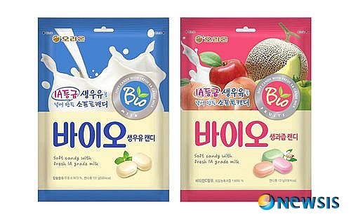 【서울=뉴시스헬스/뉴시스】 오리온은 우유 품질 분류기준(세균수 기준)에서 최상위 등급을 받은 1A등급 생우유로 만든 '바이오 생우유 캔디'를 출시했다. <사진=오리온 제공> 조진성기자 jingls29@newsishealth.com