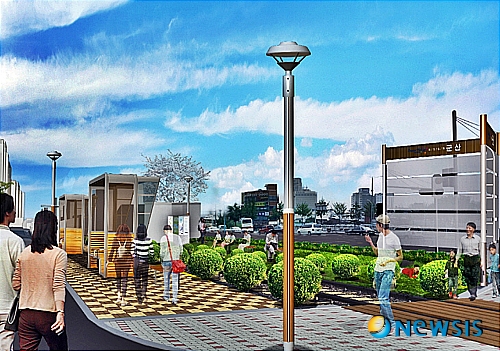 【군산=뉴시스】고석중 기자 = 18일 전북 군산시가 공개한 경암동 철길마을 추억의 탐방길 조감도, 2008년을 마지막으로 기차운행이 중단된 이곳은 집과 집 사이로 기차가 아슬아슬하게 다니던 마을로 가난했던 시절의 정겨움과 소박함이 묻어 나온다.(사진=군산시 제공)&nbsp;&nbsp; photo@newsis.com