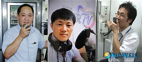 【서울=뉴시스】박대로 기자 = 서울시내 전철에 올라타면 '철로 위의 명MC'로 불릴 만한 이색 기관사들과 만날 수 있다.&nbsp; 왼쪽부터 김현걸(4호선), 민병준(7호선), 소한섭(9호선) 기관사. (사진= 서울메트로, 서울특별시도시철도공사, 서울9호선운영 제공)&nbsp; photo@newsis.com