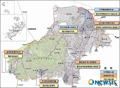 【부안=뉴시스】유영수 기자 = 국토해양부는 14일 부안군 전체 면적(495.05㎢) 중 5.81％에 해당하는 28.76㎢에 대해 개발촉진지구 지정 및 개발계획을 확정하고 관보에 고시했다. 사진은 개발촉진지구 지정 및 개발계획 위치도다.(사진=부안군청 제공)&nbsp;&nbsp; yu0014@newsis.com&nbsp; 