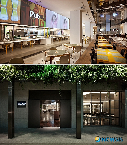 【서울=뉴시스】김정환 기자 = 지난 5월 서울 삼성동 코엑스 케이터링과 레스토랑 운영권 입찰에서 조선호텔을 물리치고 새 사업자로 선정된 워커힐이 코엑스 컨벤션센터 1, 2층에 새로운 콘셉트의 직영 레스토랑 2개를 개업했다. 