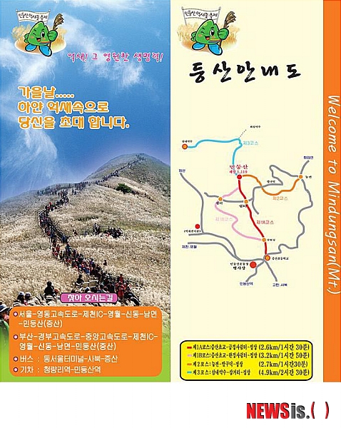 【정선=뉴시스】김경목 기자 = 억새꽃축제위원회는 전국 5대 유명 억새군락지 중 한 곳인 강원 정선군 민둥산(해발 1119ｍ) 일원에서 7일부터 30일까지 제16회 민둥산억새꽃축제가 열린다고 밝혔다. (그래픽=억새꽃축제위원회 제공)&nbsp; photo31@newsis.com 