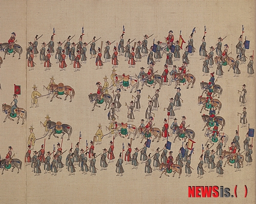 【서울=뉴시스】유상우 기자 = 조선 시대 도화서 화원들은 조정의 각종 회사(繪事)를 도맡았다.&nbsp; 화원들이 왕실과 조정을 위해 제작한 회화는 다양했다. 조정의 행사를 기록하는 기록화를 비롯해 장식화, 어진(御眞)과 공신의 초상, 지도, 인쇄물의 밑그림, 도자기 문양 등이다. 사대부나 후원자들의 청탁을 받아 감상화를 그리기도 했다. 