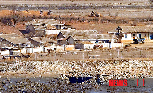 【강화=뉴시스】 인천 강화군 평화전망대에서 바라본 황해남도 개풍군 연백평야 일대.(자료화면)