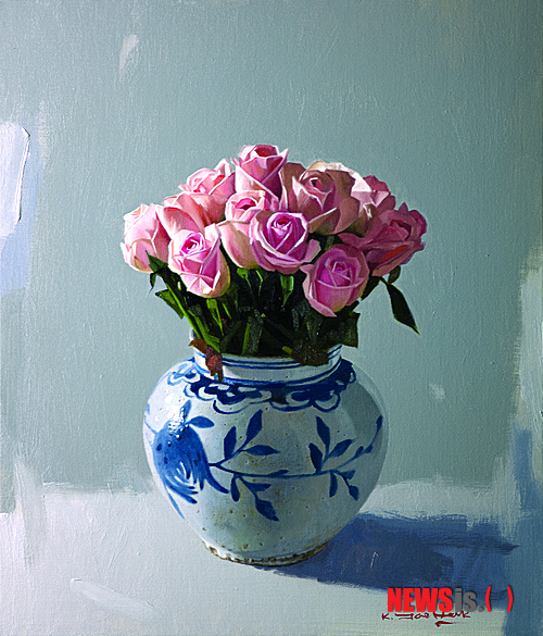 【서울=뉴시스】김재학 작 ‘장미·53×45㎝·Oil on Canvas’.