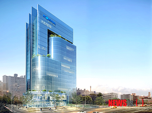 【대전=뉴시스】박희송 기자 = 코레일유통은 현재 당산동 본사 자리에 지역 랜드마크로서 주변경관과 조화를 이룰 수 있도록 신사옥을 건립하기 위한 설계공모를 진행한다고 2일 밝혔다. 사진은 코레일유통 본사 신축사옥 예상도. (사진=코레일유통 제공)&nbsp; photo@newsis.com 