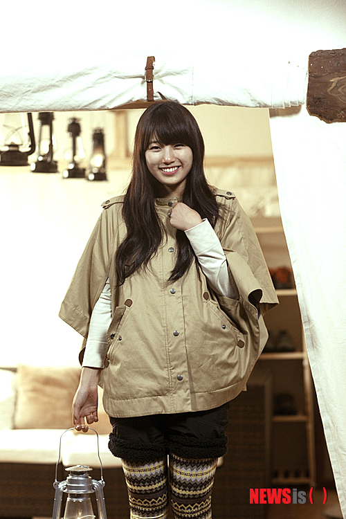 【서울=뉴시스】김정환 기자 = 제일모직의 어번 아웃도어 브랜드 '빈폴 아웃도어'의 모델인 그룹 '미쓰에이'의 수지(18)가 고객들과 함께 제주도로 떠난다.&nbsp; ace@newsis.com