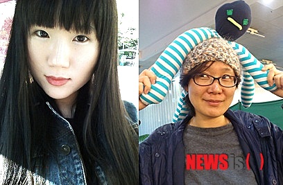 【서울=뉴시스】이재훈 기자 = 한국작가회의 기관지 '내일을 여는 작가'가 주최한 '제11회 내일을 여는 작가 신인상'이 시 부문 박한라(25·왼쪽), 소설 부문 전민정(38)씨에게 돌아갔다.&nbsp; 수장작은 박씨의 시 '고양이 안테나'외 6편, 전씨의 소설 '1인용, 매트리스'다.&nbsp; 시 부문 심사위원(공광규·정우영·김경주)은 "응모된 작품 중 눈에 띌 정도로 압도적인 작품", 소설부문 심사위원(김도연·김미정·김서령·홍명진)은 "참신하고 감각적인 작품"이라고 평했다.&nbsp; 평론 부문은 응모가 저조해 당선자를 내지 못했다.&nbsp; 시상식은 2013년 2월16일로 예정된 한국작가회의 정기총회에서 열린다. 수상자들의 작품은 2013년 상반기에 발간되는 '내일을 여는 작가' 63호에 실린다.&nbsp; realpaper7@newsis