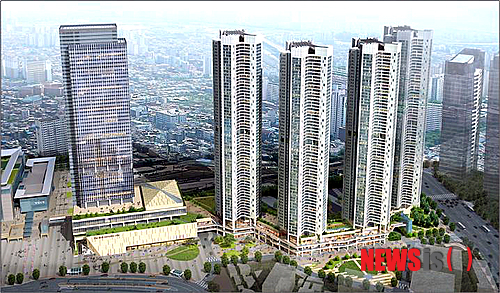 【서울=뉴시스】박동욱 기자 = 전농동 620번지 일대 '청량리 4구역 재정비촉진계획 변경(안)' 청량리 4구역 조감도 모습. (사진=동대문구 제공) photo@newsis.com