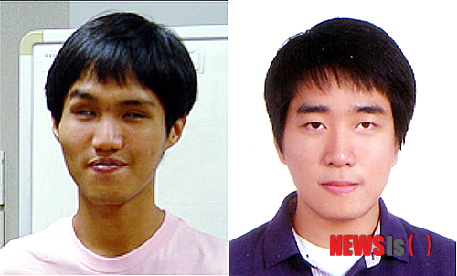 【광주=뉴시스】맹대환 기자 = 시각장애특수학교인 광주세광학교는 지난 2008년 제15회 졸업생인 강상수(24·시각장애 1급·왼쪽)씨와 황대명(24·시각장애 1급)씨가 최근 미국 버클리 음대와 광주시 중등 임용시험에 합격했다고 12일 밝혔다.(사진=광주세광학교 제공)&nbsp; mdhnews@newsis.com
