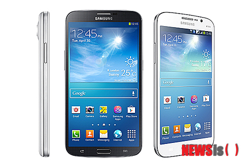 【서울=뉴시스】= 삼성전자가 5.8인치와 6.3인치 스마트폰 갤럭시 메가를 미국과 유럽에 출시한다. 아직 국내 출시 계획은 미정이다. 삼성전자는 11일(현지시간) 롱텀에볼루션(LTE)를 지원하는 갤럭시 메가 6.3을 내놓는다고 밝혔다. (사진 = 삼성전자 제공) photo@newsis.com