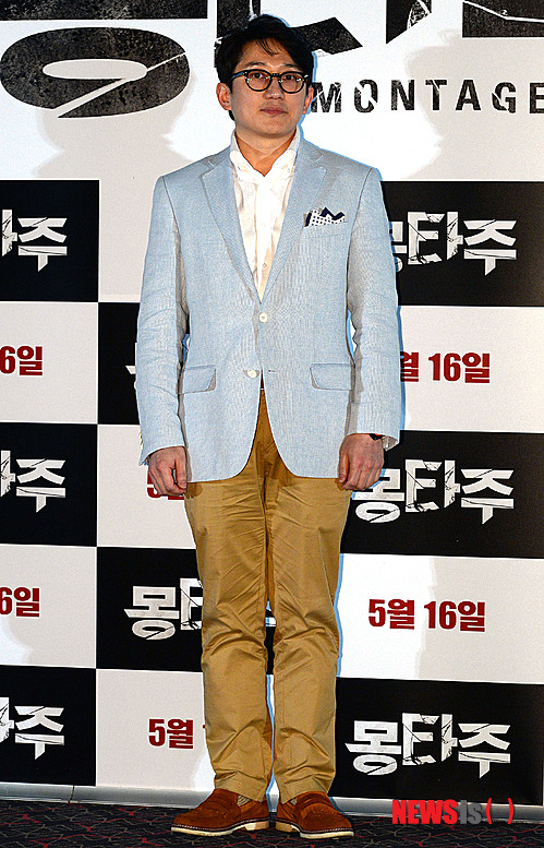 【서울=뉴시스】박동욱 기자 = 7일 오후 서울 성동구 CGV 왕십리점에서 열린 영화 '몽타주' 언론시사회에서 정근섭 감독이 포즈를 취하고 있다.&nbsp; fufus@newsis.com