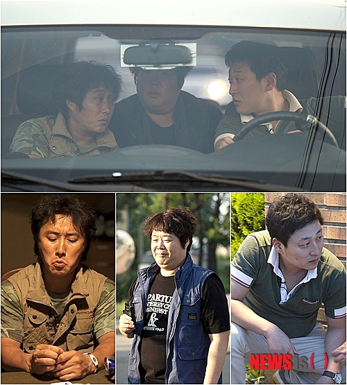 【서울=뉴시스】유상우 기자 = ‘달인’ 개그로 주목받은 김병만(38)·노우진(33)·류담(34)이 JTBC ‘시트콩 로얄 빌라’로 뭉친다.&nbsp; 15일 밤 11시 첫 방송되는 ‘로얄빌라’의 ‘형사 23시’ 코너에 투입된다. 형사와 후배 형사, PD로 나온다. 특히 김병만은 어릴 적 꿈인 ‘형사’ 역을 책임진다.&nbsp; swryu@newsis.com&nbsp; 