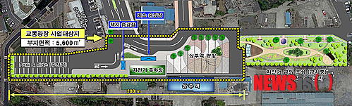 【상주=뉴시스】박홍식 기자 = 경북 상주시는 '2013 철도역 환승동선 개선 공모사업'에 선정됨에 따라 상주역 광장을 넓혀 시민 문화공간으로 꾸밀 계획이라고 31일 밝혔다. 사진은 상주역 조성사업 조감도. 2013.07.31 (사진=상주시 제공)&nbsp; photo@newsis.com 