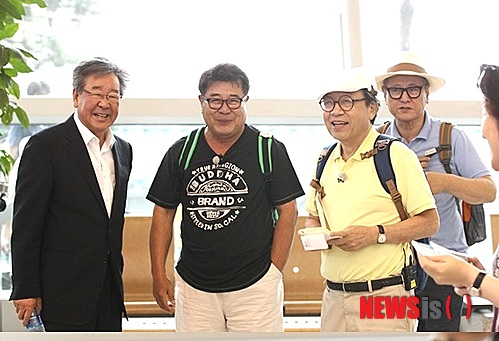 【서울=뉴시스】이재훈 기자 = 왼쪽부터 최불암, 백일섭, 신구, 박근형. tvN 예능프로그램 '꽃보다 할배' 대만편.&nbsp; realpaper7@newsis.com 