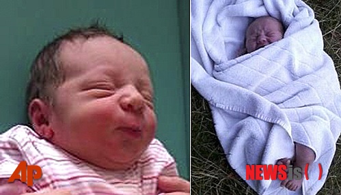 【림버그(네덜란드)=AP/뉴시스】지난 10월25일 네덜란드 림버그주 검찰 당국이 제공한 사진으로, 2011년 10월20일 수건과 담요에 싼 채 쾰른 인근 휘어트 지역에서 발견된 여자 아기의 현재 모습(왼쪽)과 올 6월18일 휘어트에서 100㎞나 떨어진 네덜란드 루르몬트 지역의 잔디밭에서 발견된 남자 아기의 발견 당시 모습을 보여주고 있다. 자신의 아기 2명을 잇달아 버린 비정한 독일 여성이 경찰에 붙잡힌 가운데 DNA 검사가 결정적인 단서가 됐다고 당국이 19일 전했다. 나이가 25세로만 알려진 이 여성은 자신이 낳은 아기 두명을 버린 것으로 알려져 충격을 주고 있다. 이들 아기의 아버지가 동일 인물인지는 아직 확인되지 않았다. 2013.11.20 