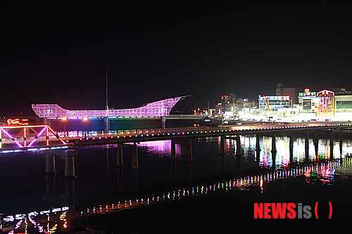 【영덕=뉴시스】전현욱 기자 = 경북 영덕군의 강구항은 1936년에 개항된 이래 동해안을 대표하는 어업전진기지로 자리잡았고 아름다운 야경도 관광객의 발길을 사로잡고 있다.(사진제공=영덕군청) photo@newsis.com