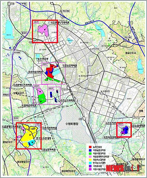 【수원=뉴시스】김경호 기자= 경기 수원 농촌진흥청 이전 적지 발전계획안. 2014.01.06 (사진= 수원시 제공)&nbsp; photo@newsis.com 