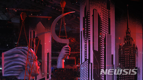 【서울=뉴시스】 2014 소치 동계 올림픽 개막식 행사. 2018.01.22. (사진 = AP 제공) photo@newsis.com 
