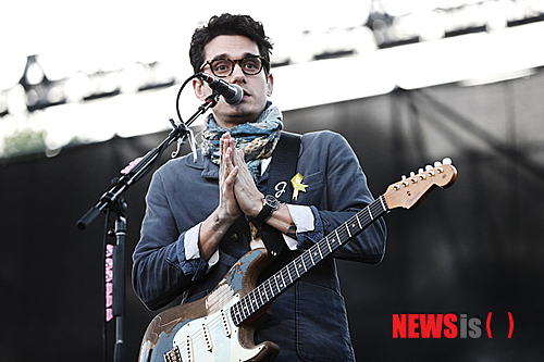 【서울=뉴시스】존 메이어, 첫 내한공연 현장