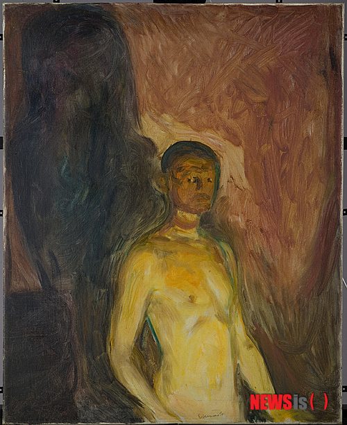 【서울=뉴시스】뭉크 '지옥에서의 자화상'(1903)