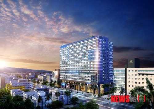 【서울=뉴시스】민기홍 기자 = 하워드존슨 제주호텔 투시도. 2014.06.28. (사진=하워드존슨 제주호텔 제공)