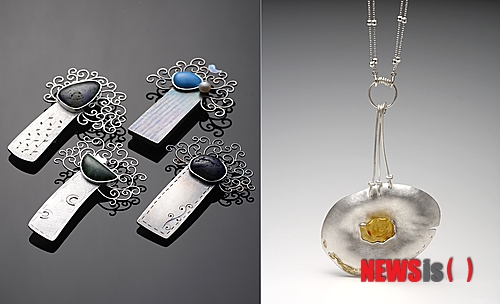 【청주=뉴시스】강신욱 기자 = 충북 청주시한국공예관은 '젊은 공예가의 빛' 세 번째 순서로 정차연·정미자 작가의 금속공예전을 다음 달 한 달간 연다. 사진은 정차연(왼쪽)·정미자 작가의 작품. 2014.06.28. (사진=청주시한국공예관 제공) photo@newsis.com