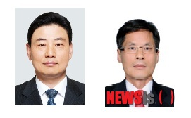 【서울=뉴시스】선임된 신동원 전무이사(왼쪽)와 김영준 상임이사. 2014.07.16. (사진=금융결제원 제공) 