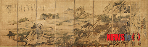 【서울=뉴시스】김홍도 '삼공불환도'(비단에 엷은 색, 조선 1801년, 개인 소장)