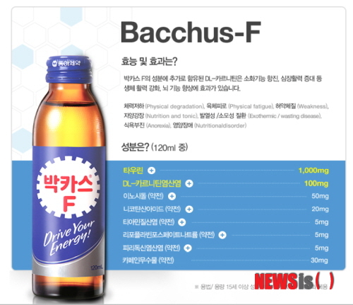 【서울=뉴시스헬스/뉴시스】 이번달부터 동아제약의 편의점용 '박카스F' 가격이 700원에서 800원으로 인상됐다. (사진=동아제약 홈페이지 캡쳐) 유은정 기자 viayou@newsishealth.com