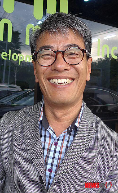 【태백=뉴시스】홍춘봉 기자 = 임태빈 ㈜무진광업 대표이사는 지난 11일 오후 강원 태백시 황지동 본사에서 