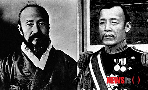【서울=뉴시스】윤치호(왼쪽), 민영환