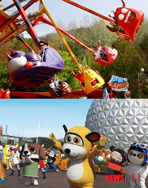 【서울=뉴시스】유희연 기자 = EBS와 애니메이션 전문 채널을 통해 어린이들의 사랑을 한몸에 받고 있는 인기 캐릭터들이 서울랜드에 모두 모였다.&nbsp; lovely_jh@newsis.com 