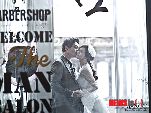 【서울=뉴시스】개그맨 고명환·탤런트 임지은 웨딩화보