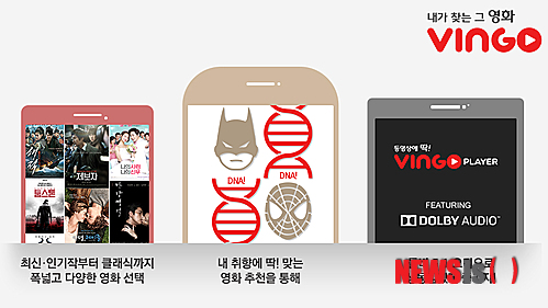 【서울=뉴시스】김태은 문화전문기자 = CJ E&M이 영화 추천 전문 VOD 서비스 ‘빙고’(www.vingo.co.kr)를 론칭했다. PC, 스마트폰, 태블릿, 스마트TV 등에서 개인의 취향에 맞춘 다양한 영화를 추천해준다. tekim@newsis.com