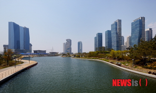 【서울=뉴시스】유희연 기자 = 송도국제도시 국제업무단지 전경.  lovely_jh@newsis.com 
