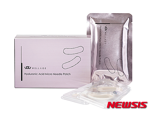 【서울=뉴시스】유희연 기자 = 휴젤파마 화장품 브랜드 '웰라쥬(WELLAGE)'의 히아루로닉 마이크로 니들 패치. lovely_jh@newsis.com