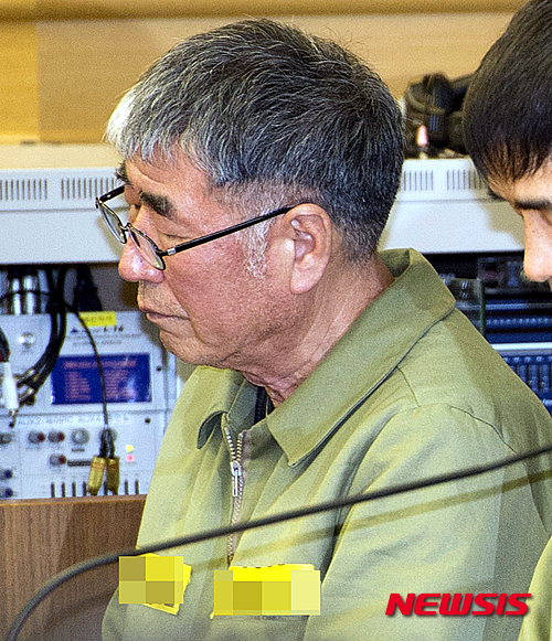 【광주=뉴시스】사진공동취재단 = 28일 오전 광주고등법원에서 이준석 선장 등 세월호 선박직&nbsp; 승무원에 대한 항소심 선고공판이 열리고 있다. 2015.04.28. photo@newsis.com 