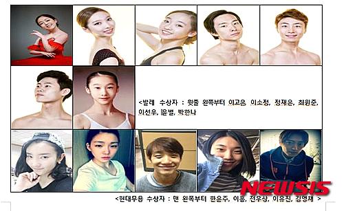 한국예술종합학교 무용원 2015 발렌티나 코즐로바 국제무용콩쿠르' 수상자들