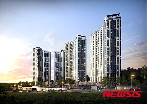 【서울=뉴시스】<e편한세상 영랑호 투시도>