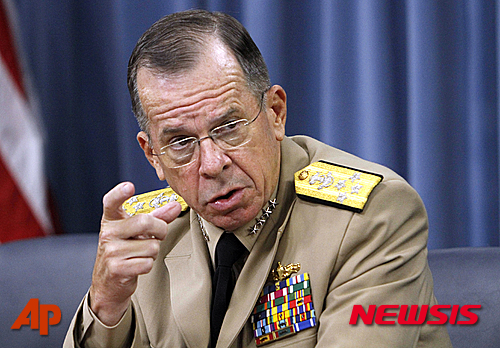 [AP/뉴시스]마이크 멀렌 전 미국 합동참모본부 의장(AP Photo/Jacquelyn Martin, File) 2011.09.20.