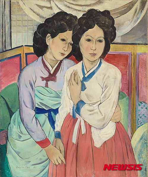이쾌대_부녀도_1941_캔버스에 유채_73x60.7cm_개인소장(사진=국립현대미술관)