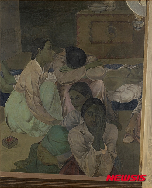 이쾌대_운명_1938_캔버스에 유채_156x128cm_개인소장_1939년 일본의 유명 전람회인 '니카텐(二科展)'에서 입선한 작품(사진=국립현대미술관)