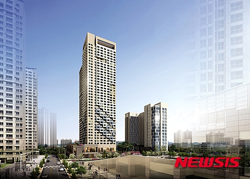 【서울=뉴시스】<롯데캐슬 골드파크 타워 960 투시도>