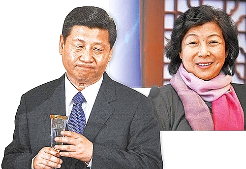 【서울=뉴시스】시진핑(習近平) 국가주석과 그의 누나인 치차오차오(齊橋橋)의 자료사진. 