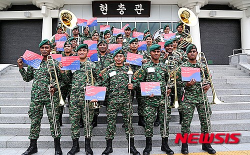 【서울=뉴시스】동티모르 군악대의 ‘한국다움’